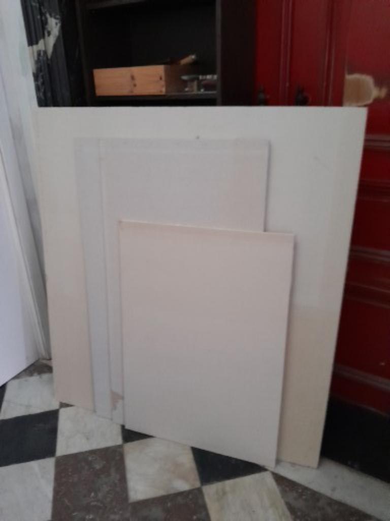 Plaques de gyproc (voir descriptif), Ophalen, Zo goed als nieuw