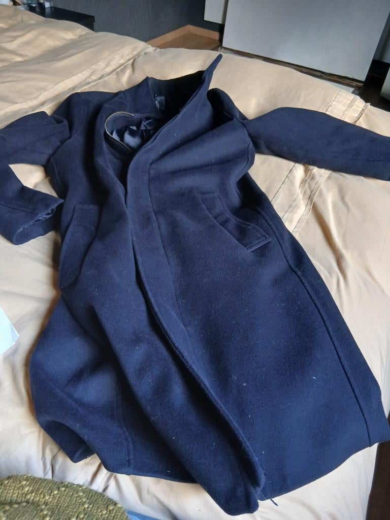 Mooie gekleede jas van zara mt small, Zara, Blauw, Ophalen of Verzenden, Zo goed als nieuw