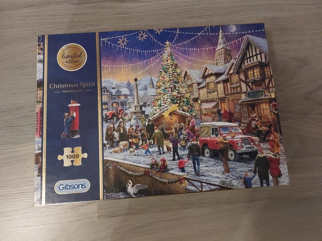 Gibsons "Christmas Spirit" 1000 stuks, Ophalen of Verzenden, 500 t/m 1500 stukjes, Nieuw, Legpuzzel