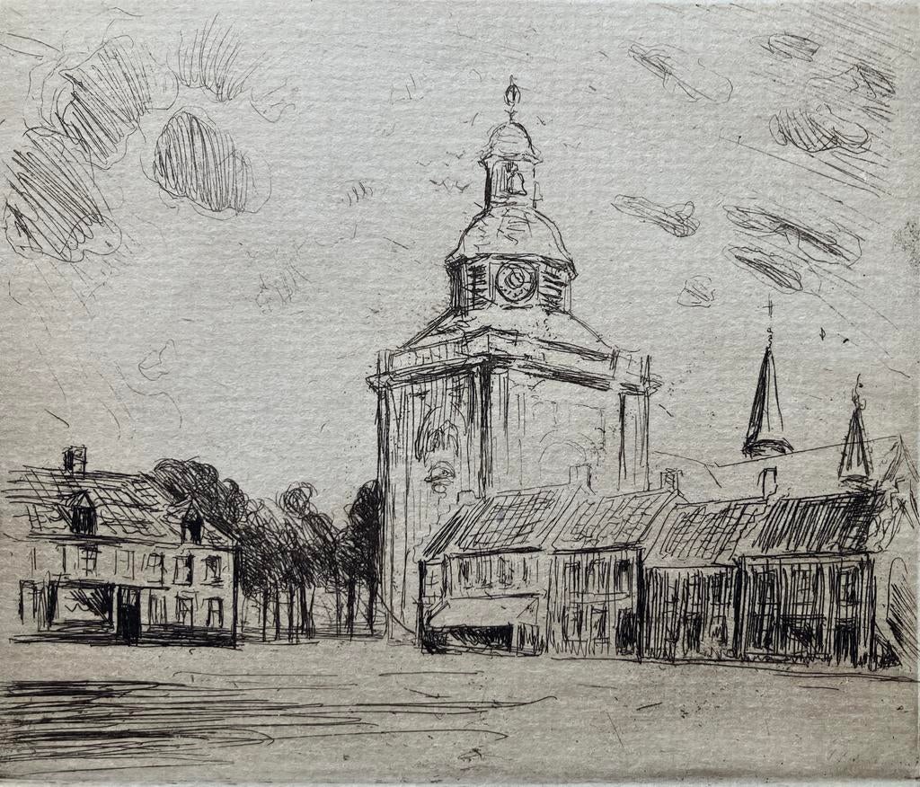 Ets Richard Baseleer (1867-1951) Nieuwpoort, Antiek en Kunst, Ophalen