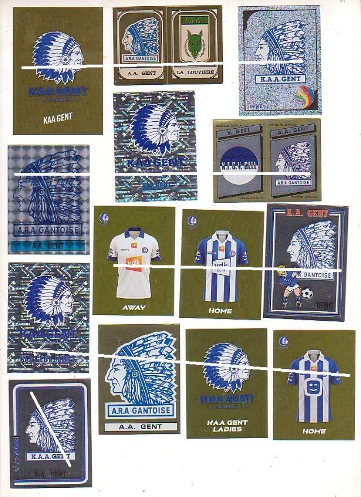 Panini / Emblemen AA Gent / 14 stickers, Verzenden, Zo goed als nieuw, Poster, Plaatje of Sticker
