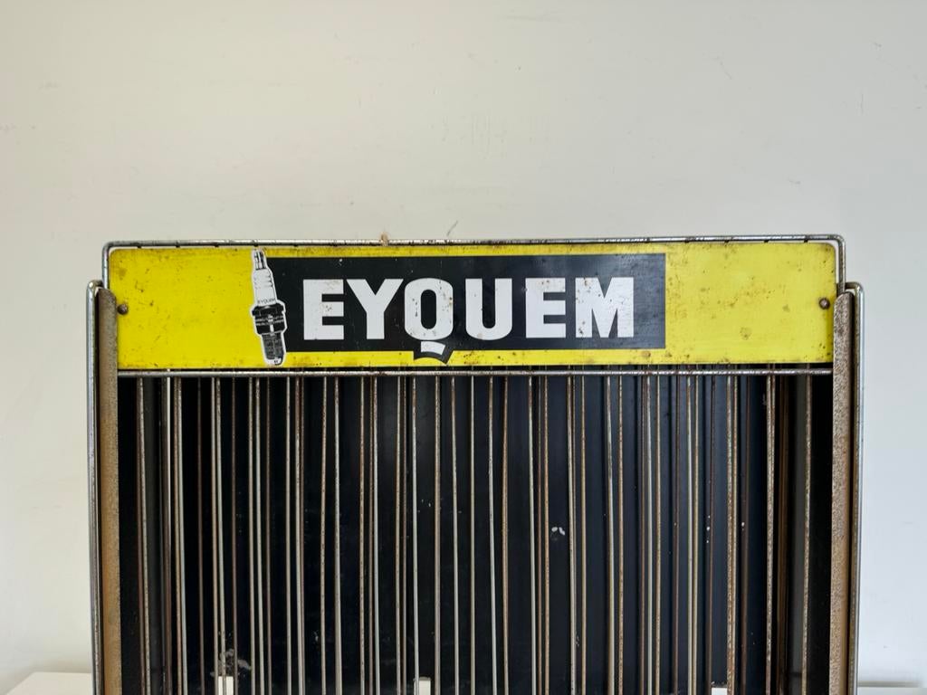 EYQUEM oude reclame display, Ophalen of Verzenden, Gebruikt, Reclamebord
