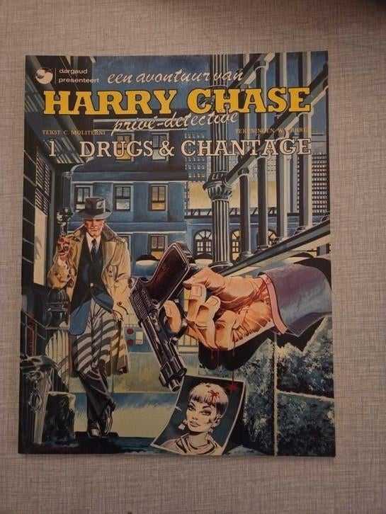 Harry Chase 1, 1ste druk., Dargaud, Eén stripboek, Ophalen of Verzenden, Zo goed als nieuw