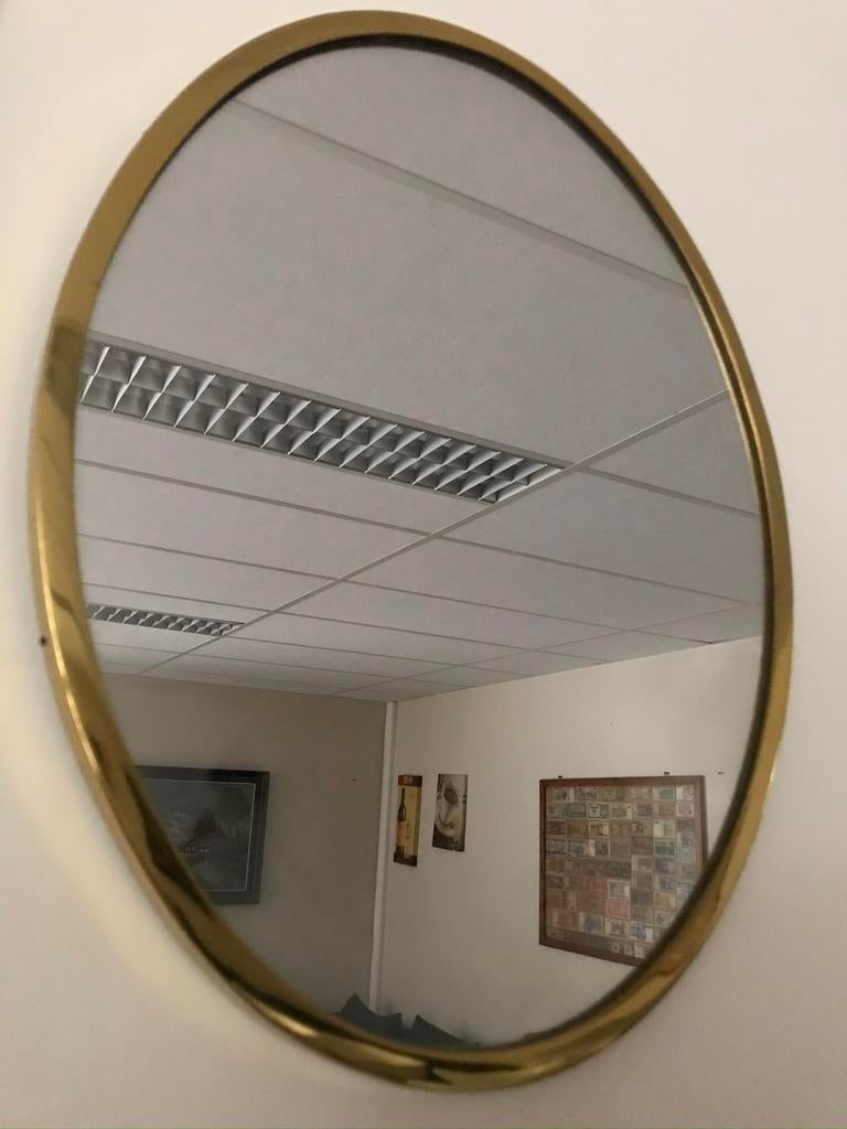 Miroir doré ancien en parfait état, Enlèvement, Ovale, Moins de 50 cm, Moins de 100 cm