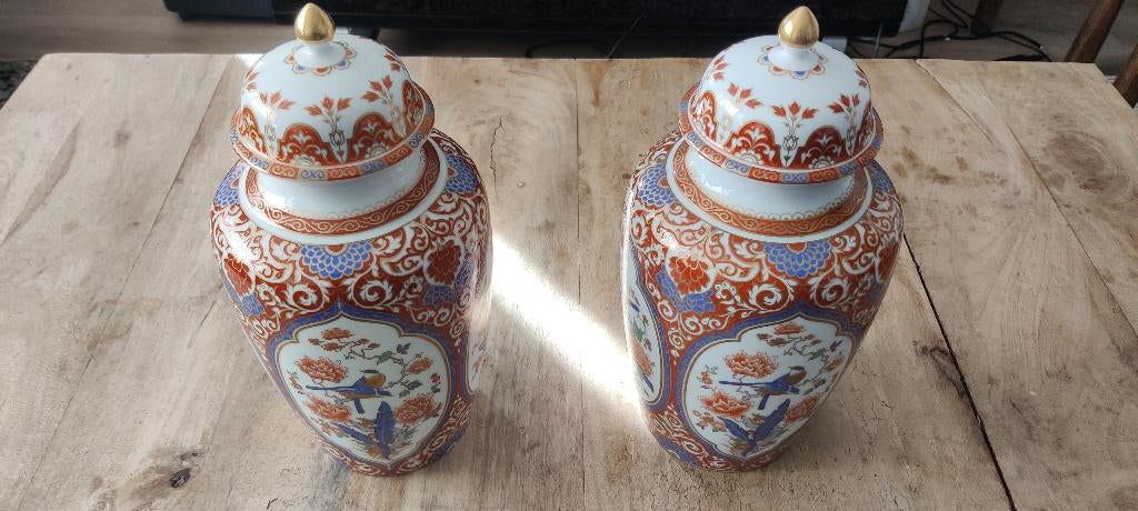 Paar antieke vazen Kaiser Ming (Germany), Antiek en Kunst, Ophalen of Verzenden