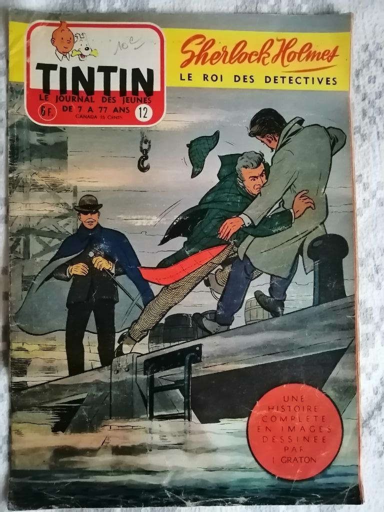 Journal de TINTIN édition Belge n12 - 23 mars 1955, Enlèvement ou Envoi, Journal ou Magazine