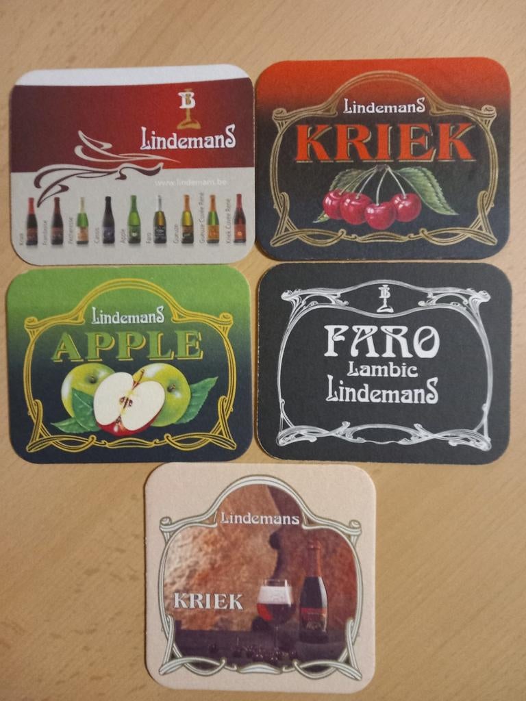 Bierviltjes Kriek en Gueuze (481), Verzamelen, Ophalen of Verzenden, Zo goed als nieuw