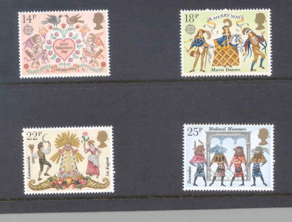 Grande-Bretagne 1981 Europa-Cept Folklore **, Envoi, Non oblitéré