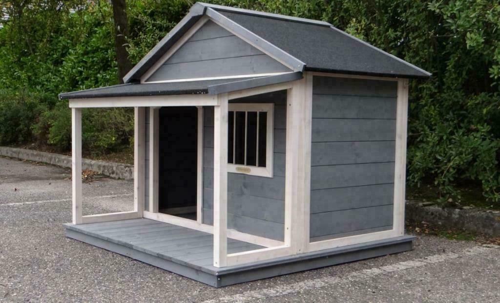 Niche XXL abri chien niche GEANTE niche avec terrasse NEUF, Dieren en Toebehoren, Hondenhokken, Nieuw, Hondenhok, Verzenden