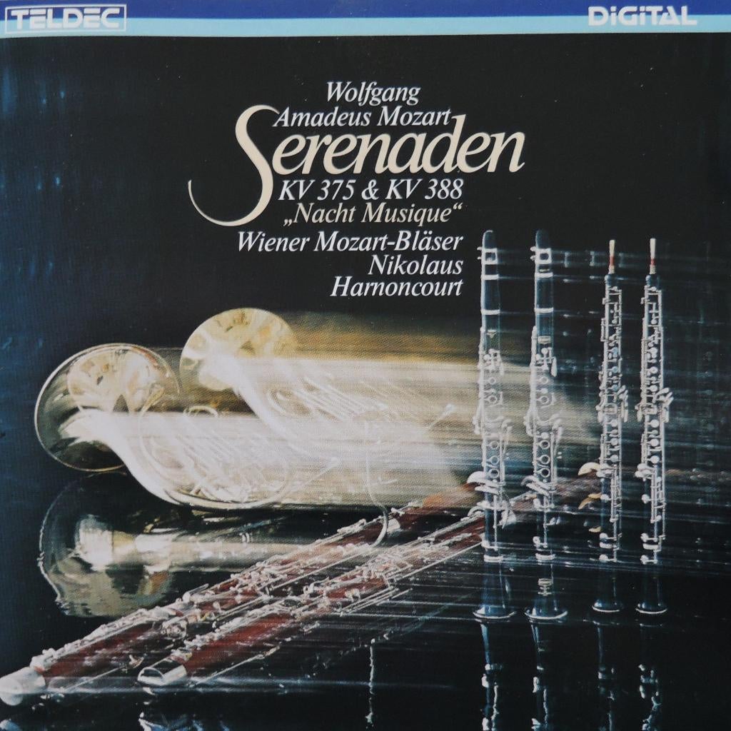 Serenaden KV375 & KV388 / Mozart - Harnoncourt- TELDEC- 1985, Enlèvement ou Envoi, Comme neuf, Musique de chambre