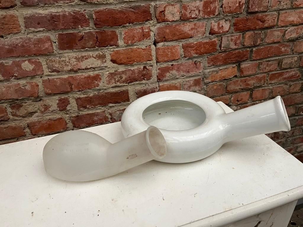 vintage keramische bedpan - Urinaal mannen - urinefles, Ophalen of Verzenden