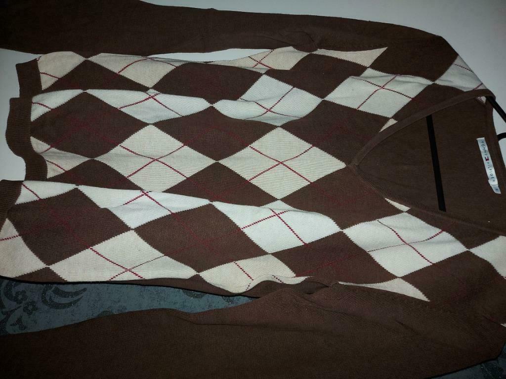 Trui Tommy hilfiger smal, Kleding | Dames, Ophalen, Bruin, Zo goed als nieuw, Maat 36 (S)