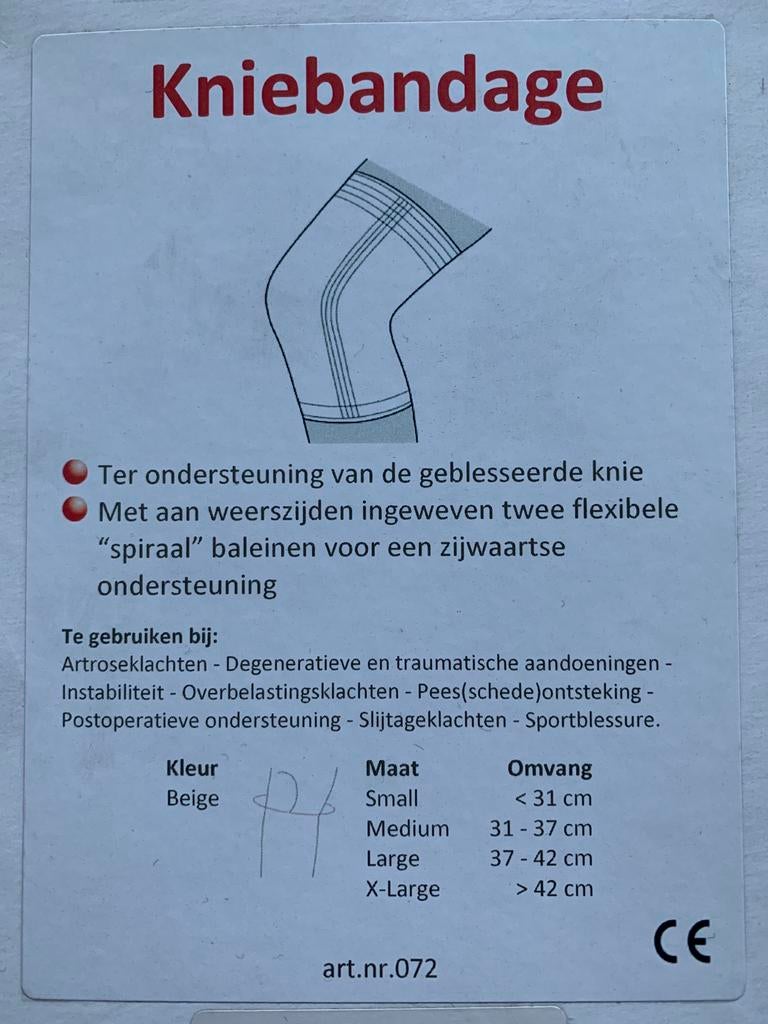 kniebandage GM, Ophalen, Nieuw