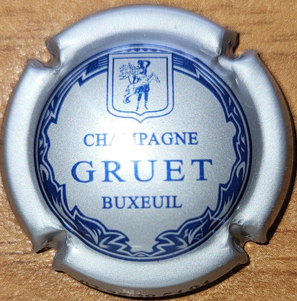 Capsule Champagne GRUET argent & bleu nr.06, Enlèvement ou Envoi, Neuf, France, Champagne