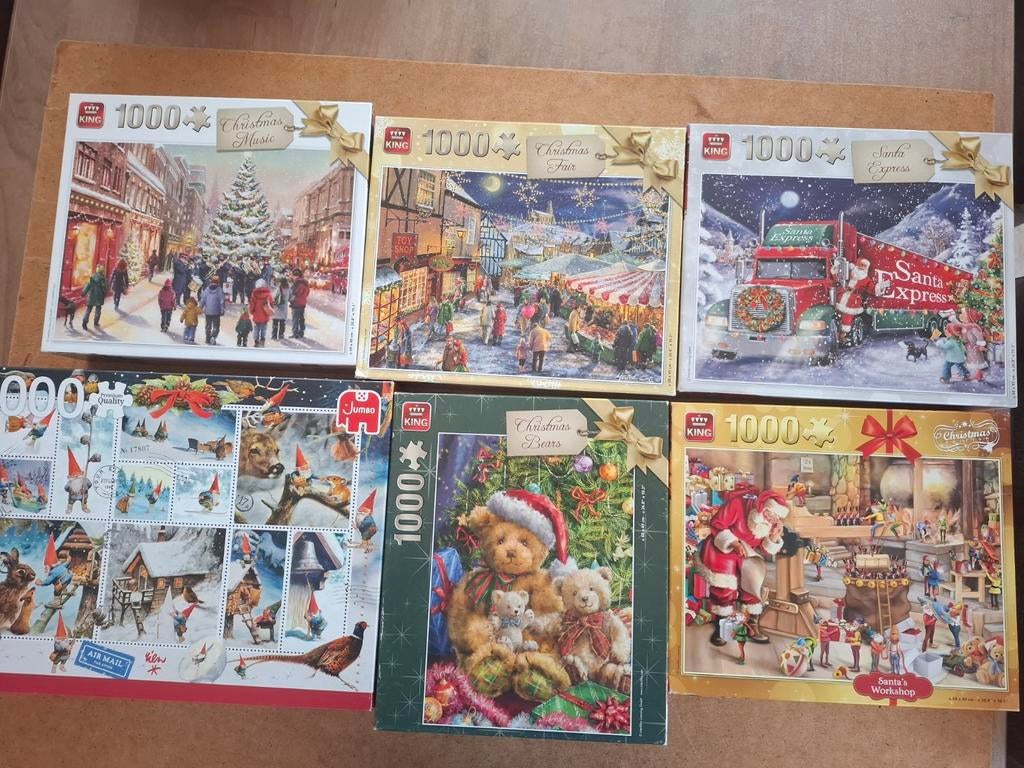 Puzzels Kerst van 1000 stuks., Ophalen of Verzenden