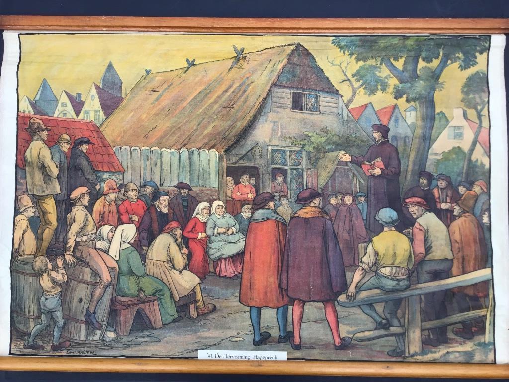 Schoolplaat geschiedenis, Enlèvement, Histoire