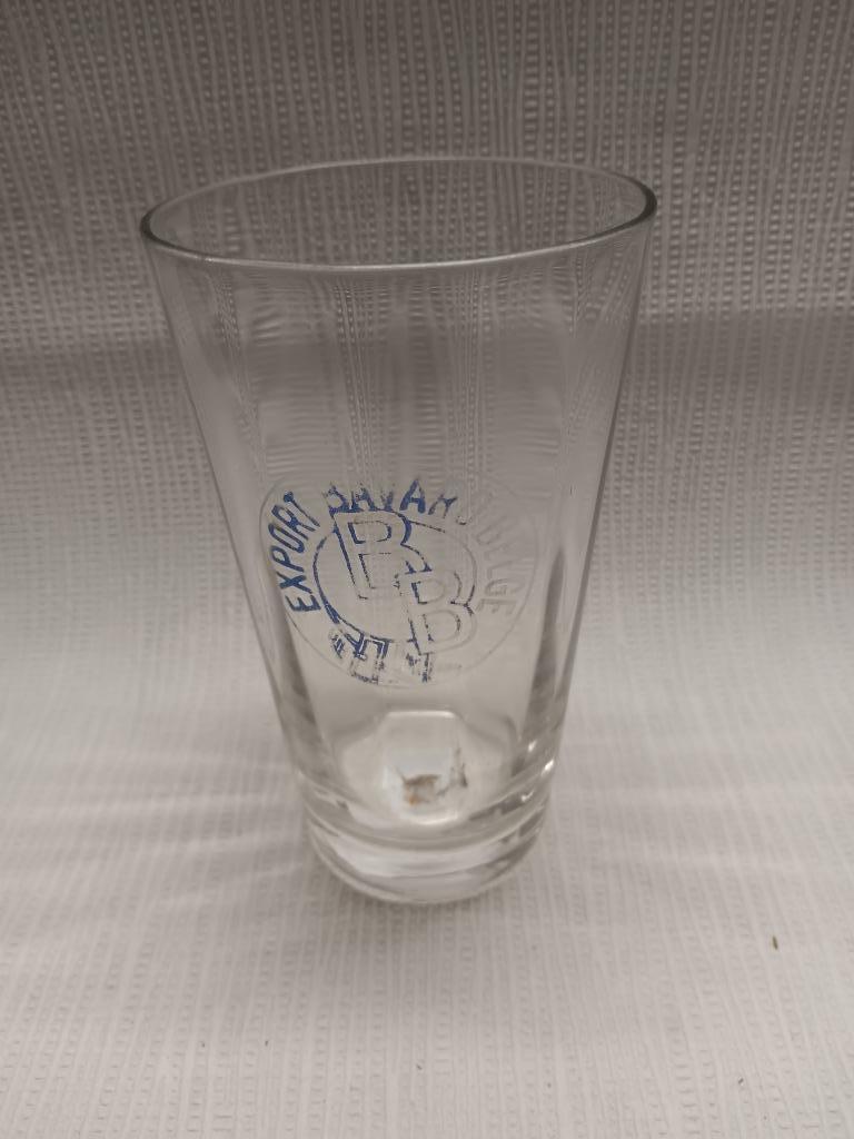 Bierglas Export Bavaro Belge Brussel, Verzamelen, Merken en Reclamevoorwerpen, Ophalen of Verzenden, Gebruikt, Gebruiksvoorwerp