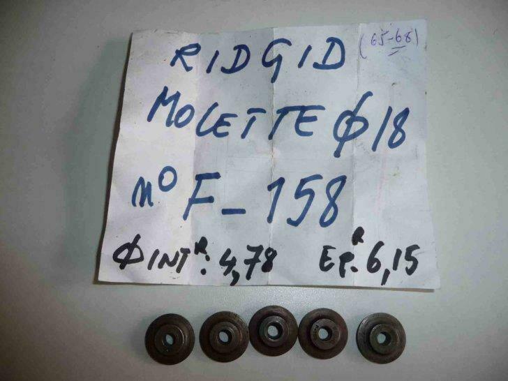molette coupe tube Ridgid  diamètre 18 mm - réf f-158 - 5pc, Enlèvement ou Envoi