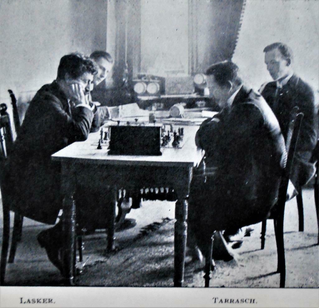 Schaken - The Championship match Lasker v. Tarrasch - 1908, Vijf spelers of meer, Ophalen of Verzenden, Gebruikt, E.A. Michell/Fr. Hollings