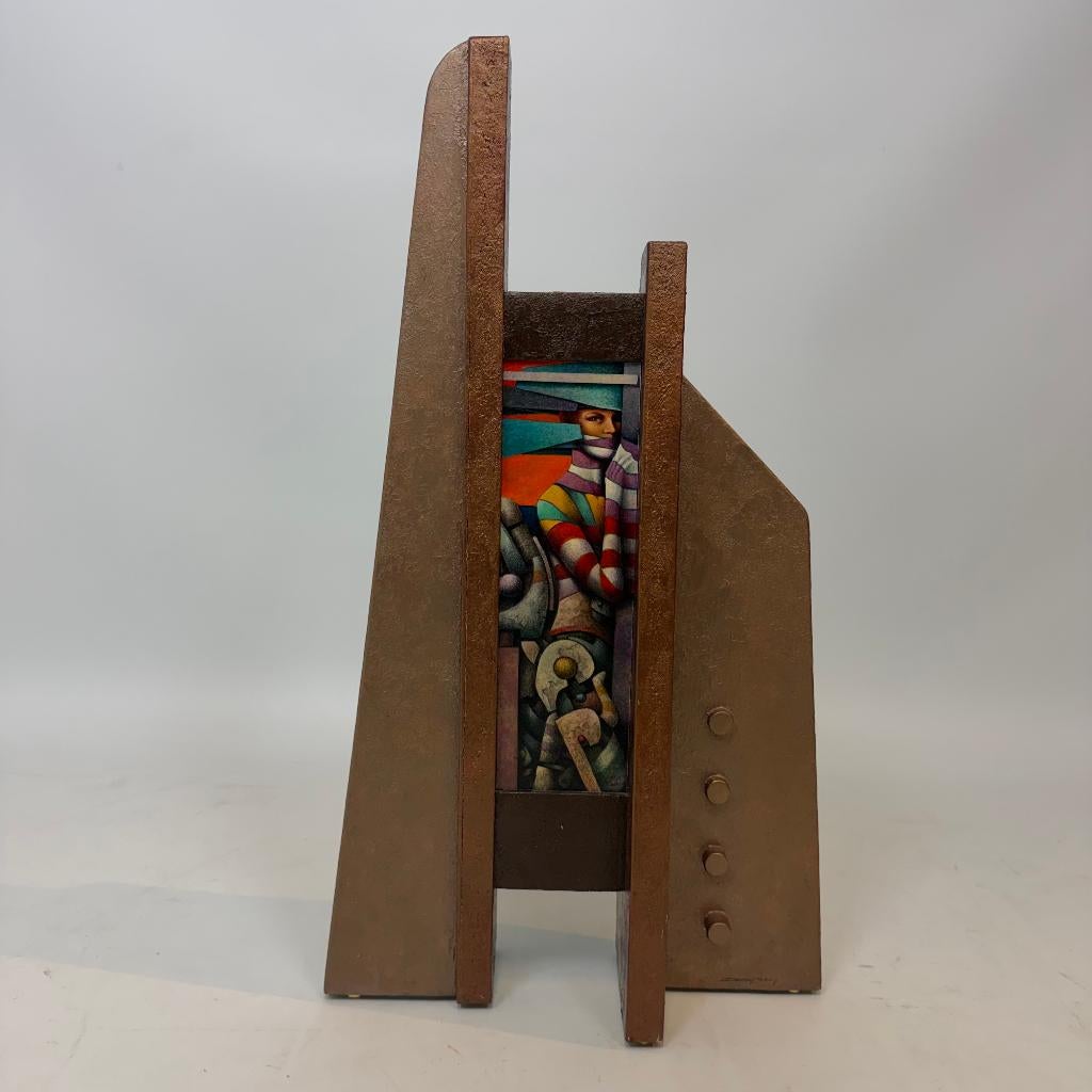 Mixed media sculptuur door Dany Bloes, Verzenden