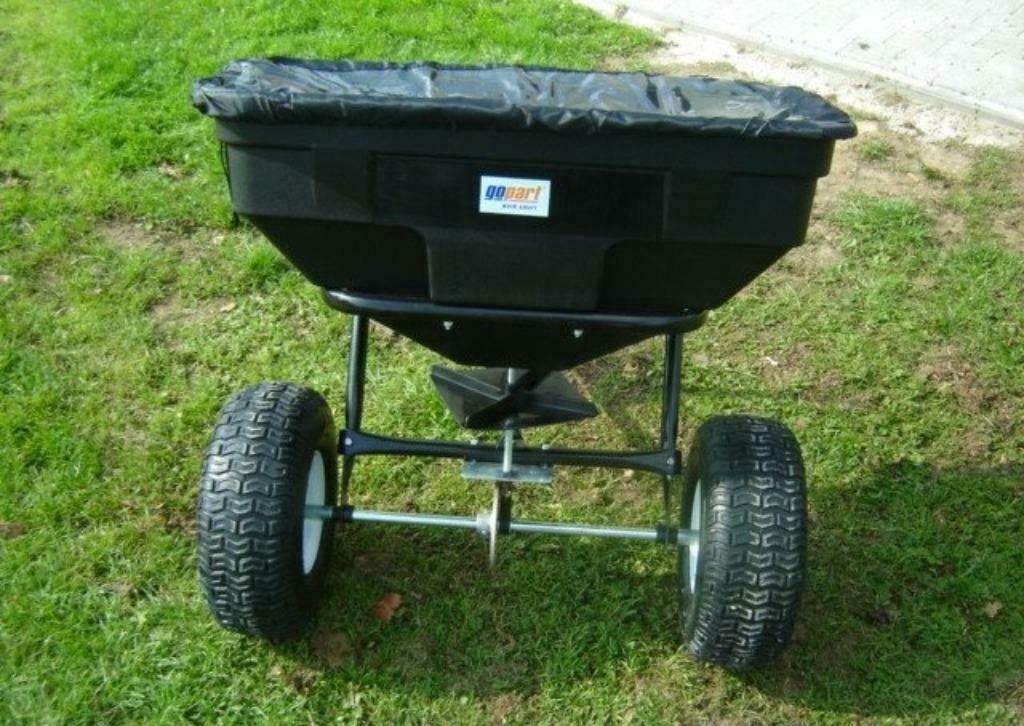 NIEUW Getrokken ZOUT Kunstmeststrooier voor zitmaaier 56kg, Enlèvement ou Envoi, Neuf, Moins de 90 cm