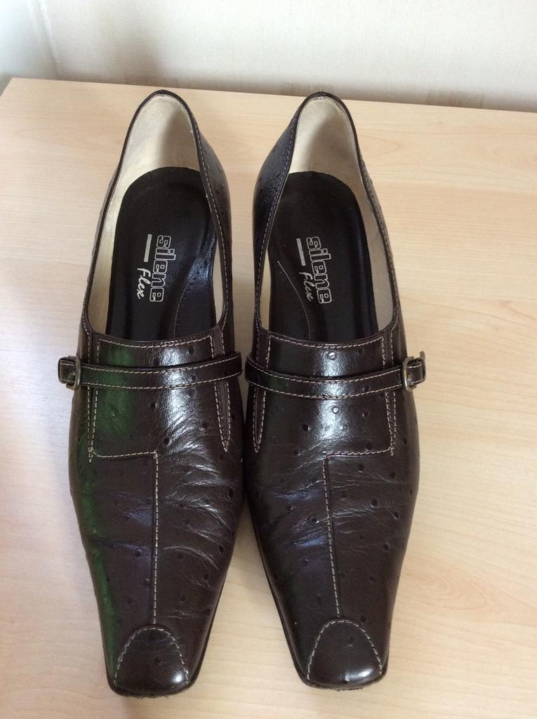 Chaussures italiennes brunes de Silene, Enlèvement ou Envoi, Porté, Brun