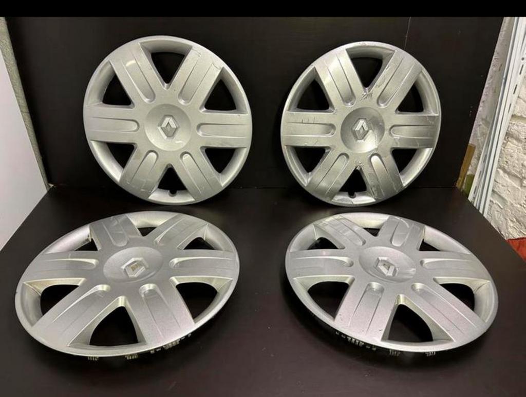 4 enjoliveurs Renault megane clio scenic capture 16", Enlèvement ou Envoi, Utilisé