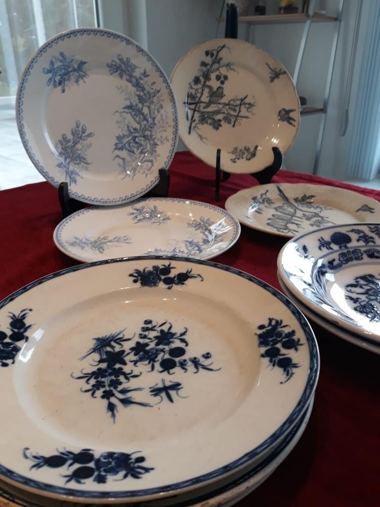 9 Assiettes décoratives bleues de Delft, Enlèvement
