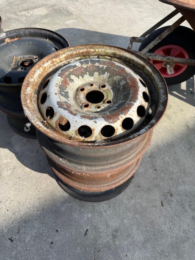 15 inch Fiat Doblo plaatmetalen velgen, Ophalen, Gebruikt, Fiat
