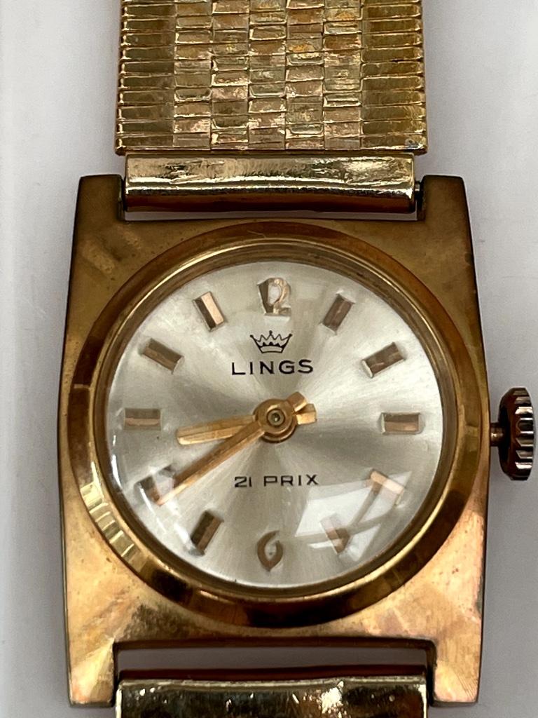 montre vintage plaqué or rose (rare), Overige merken, 1900 tot 1930, Ophalen of Verzenden, Goud