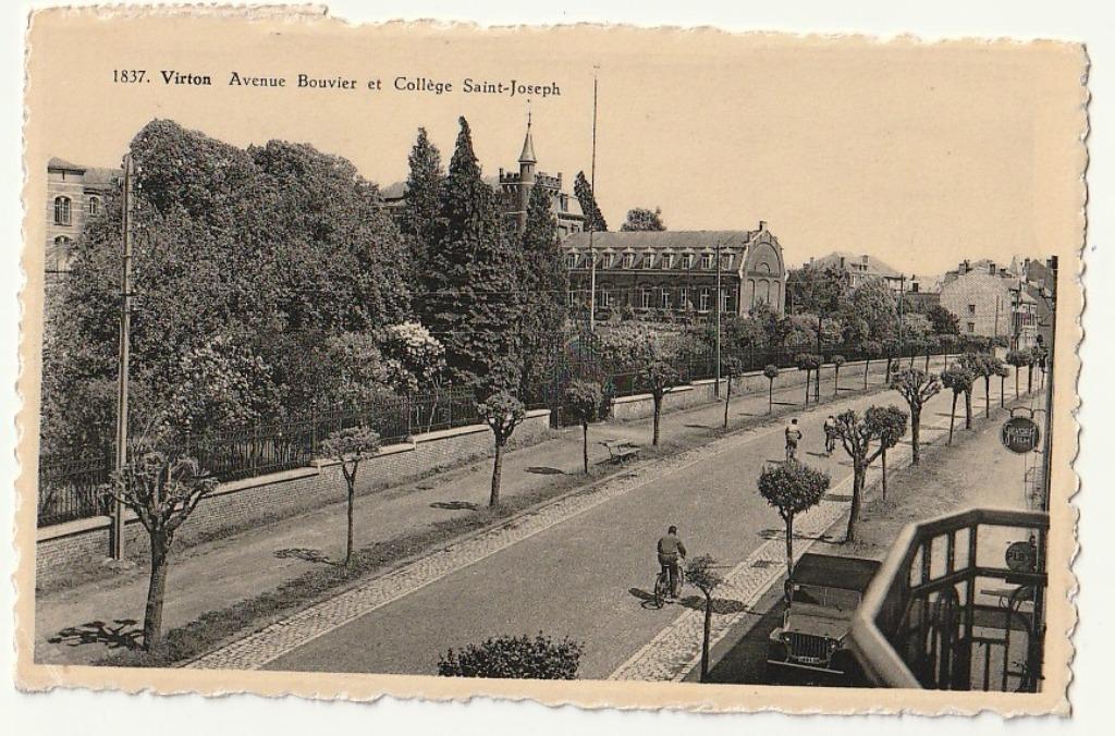 Virton Avenue Bouvier et Collège Saint-Joseph ( cycliste), Envoi, Affranchie, Luxembourg