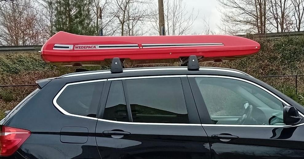 skibox met dakdragers voor BMW, Ophalen, Gebruikt