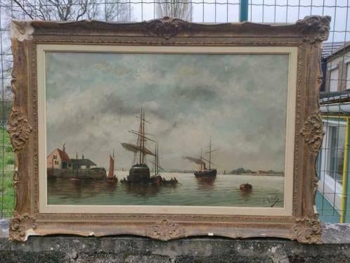 huile sur toile marine signe j roberti, Enlèvement