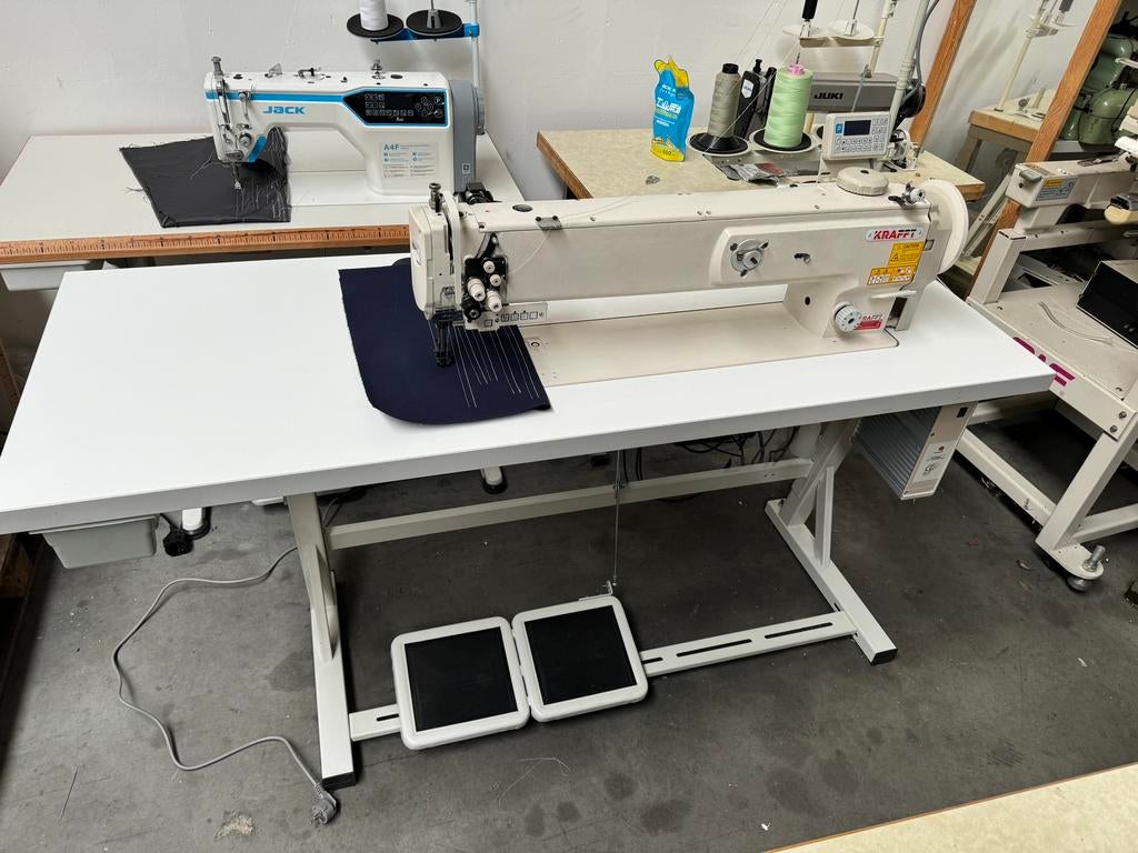 Industriële naaimachine lange arm 65cm 3voudig transport, Neuf, Autres marques, Enlèvement ou Envoi, Machine à coudre