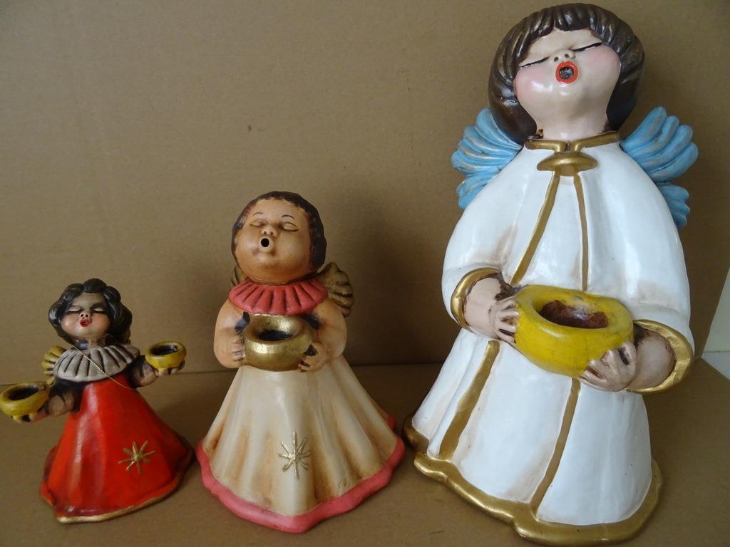 Bozner engel Bozner Italy engel 3x Los te koop 16, 23 + 35cm, Diversen, Kerst, Ophalen of Verzenden, Zo goed als nieuw