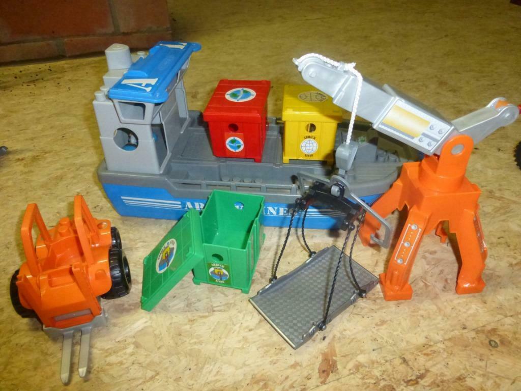 containerboot en kraan, Kinderen en Baby's, Speelgoed | Playmobil, Ophalen, Zo goed als nieuw