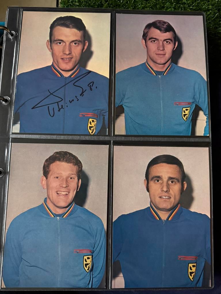 12 kaarten rode duivels mexico 70, Ophalen of Verzenden, Zo goed als nieuw, Spelerskaart