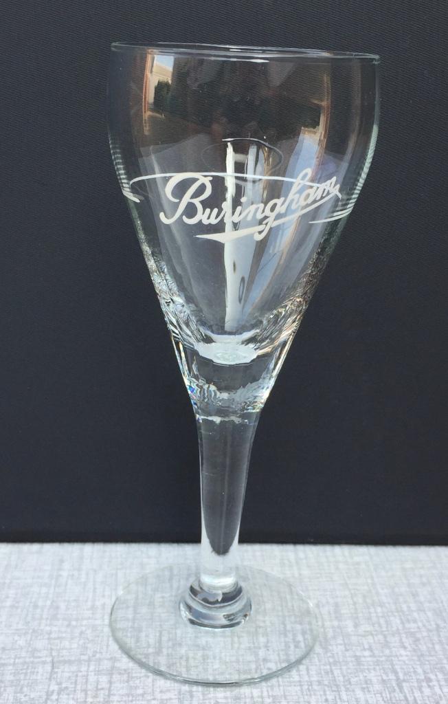 Glas Buringham email, Verzamelen, Ophalen of Verzenden, Gebruikt, Glas of Glazen, Overige merken