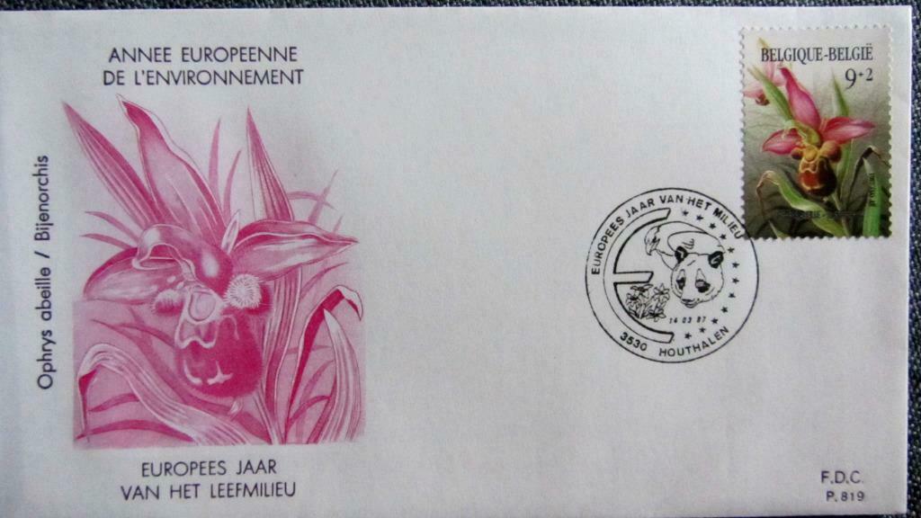 FDC- FLORALIËN-BLOEMEN- PLANTEN- BELGIË, Enlèvement ou Envoi, Affranchi, Animal et Nature