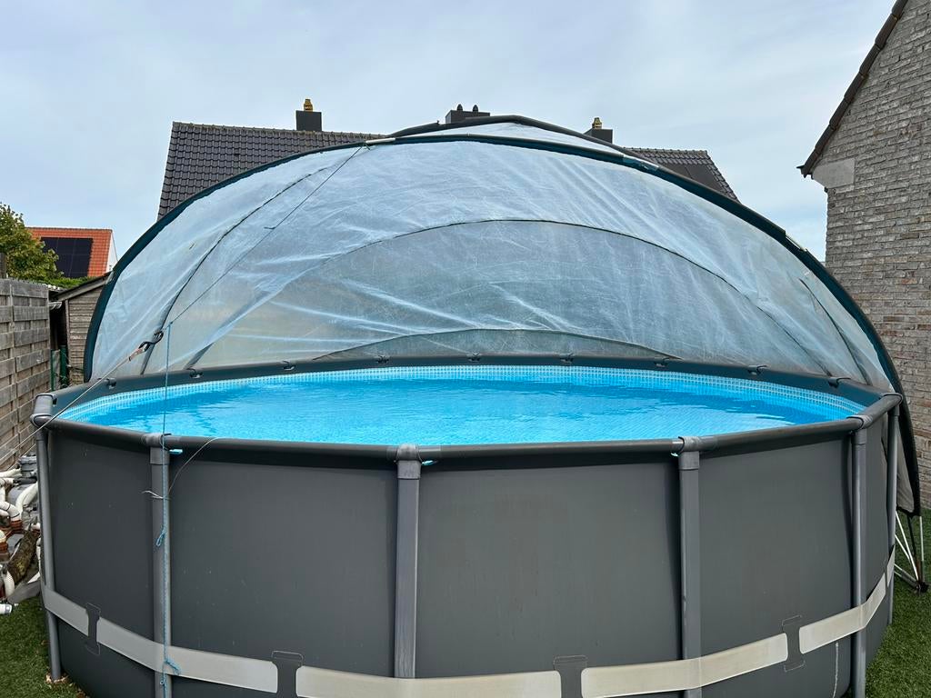 Zwembad intex ultra xtr frame, Rond, 300 cm of meer, Zo goed als nieuw, Ophalen