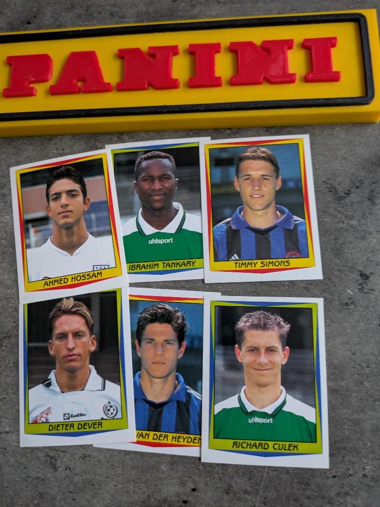 PANINI STICKERS 6X FOOTBALL 2002 REVELATIES NRS 1/6 VOETBAL, Verzenden, Nieuw