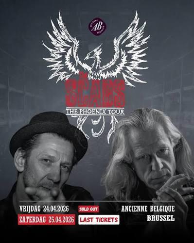 2 concert tickets The Scabs 24/04/2026, Twee personen
