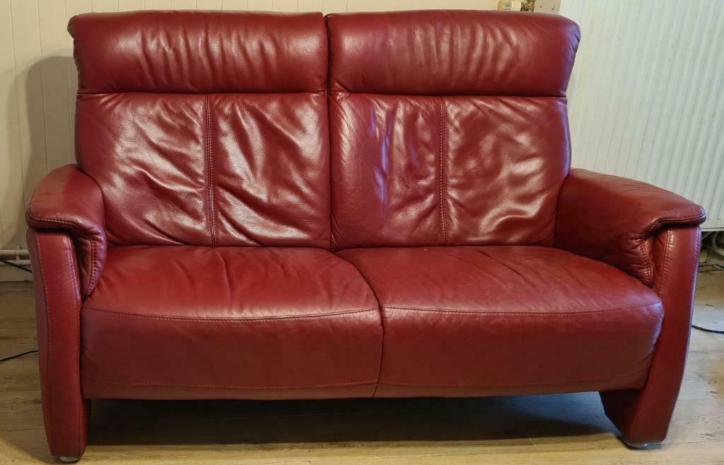 ZETEL, Huis en Inrichting, Zetels | Zetels, Zo goed als nieuw, Rechte bank, Tweepersoons, Minder dan 150 cm, 75 tot 100 cm, Leer