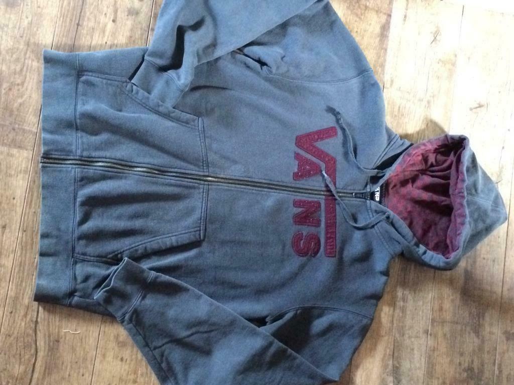 hoodie VANS met rits, Ophalen, Gedragen, Maat 46 (S) of kleiner, Grijs