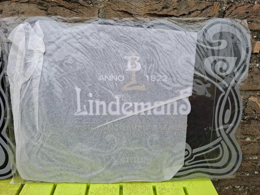 Reclamebord Lindemans, Ophalen of Verzenden, Nieuw, Reclamebord, Plaat of Schild, Overige merken