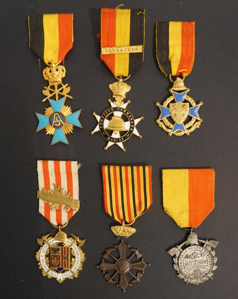 RECHERCHE Médailles des sapeurs-pompiers Belge, Collections, Collections Autre, Utilisé, Enlèvement ou Envoi