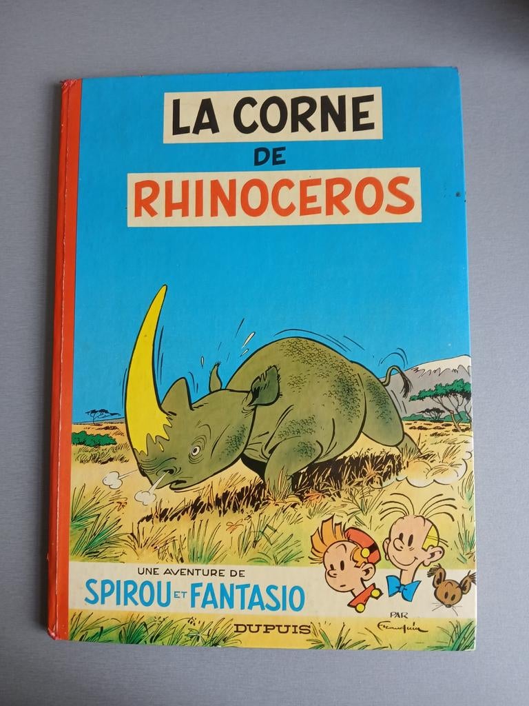 Spirou et Fantasio 6 la corne de rhinocéros Franquin, Une BD, Envoi, Utilisé