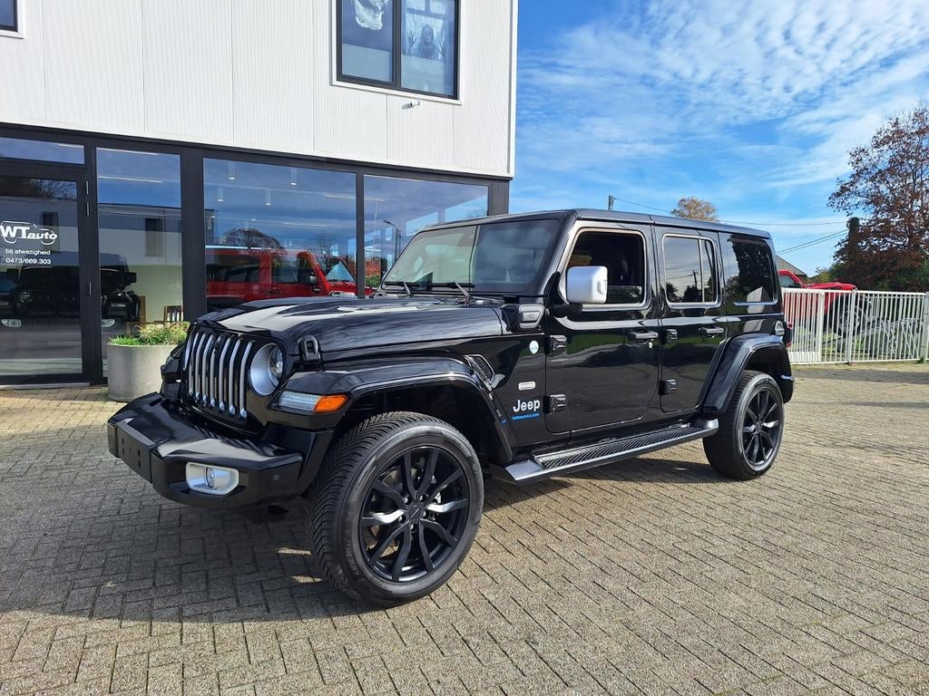 Jeep Wrangler 4xe vip pack hybride, Auto's, Jeep, Automaat, 4 deurs, Zwart, Leder