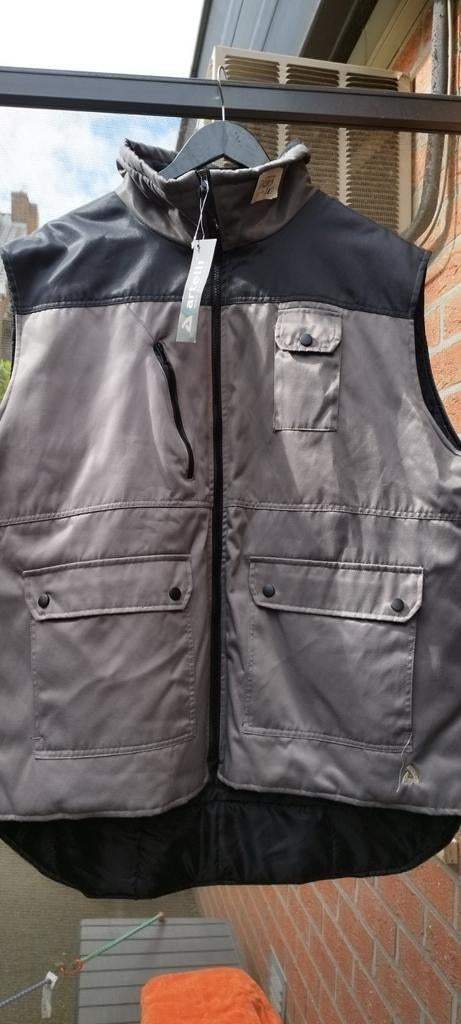 NIEUW Bodywarmer grijs/ zwart grote maat 3XL, Ophalen, Nieuw, Overige maten, Grijs