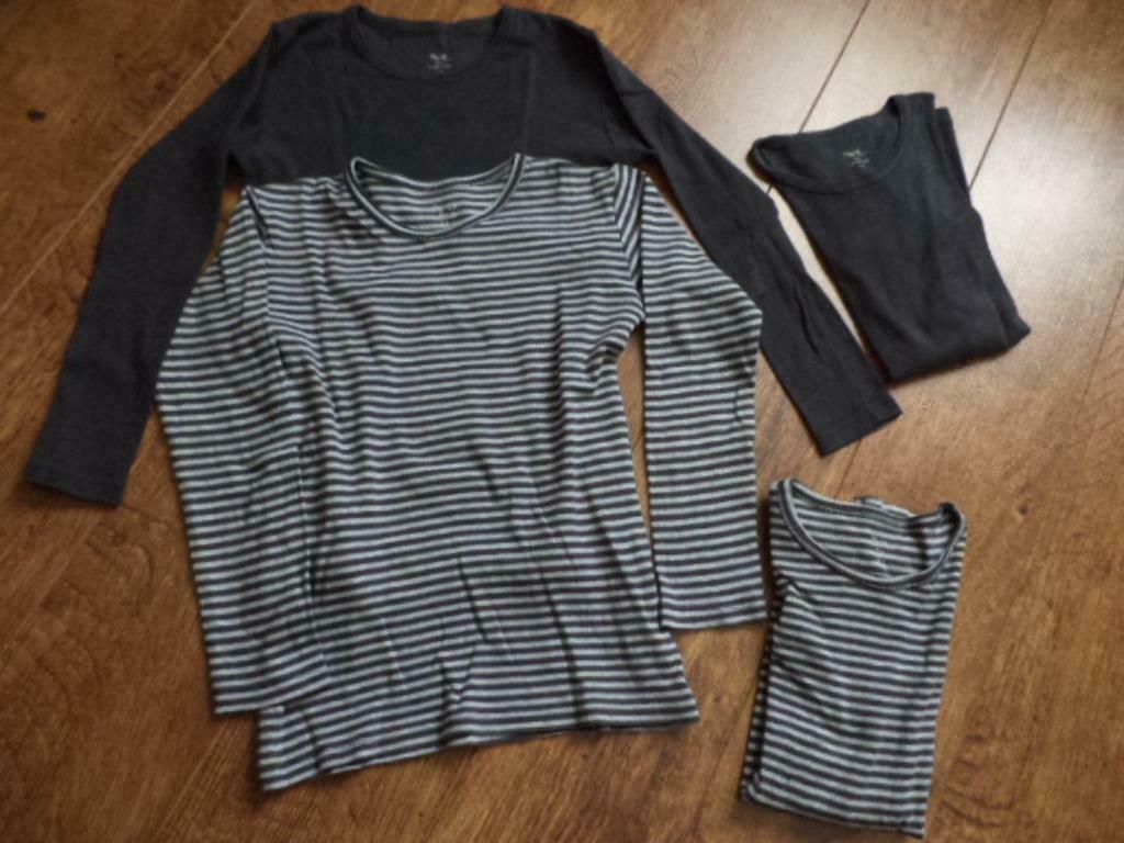 Lot de 6 chemisettes manches longues garcon ski T 6-8 ans, Ophalen of Verzenden, Gebruikt, Jongen, Nacht- of Onderkleding